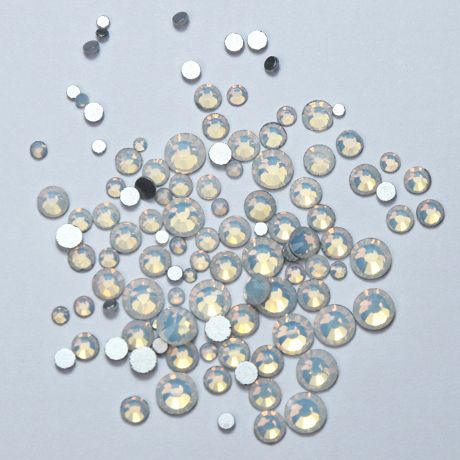 Mélange de diamants blanc opale, taille 100 pièces
