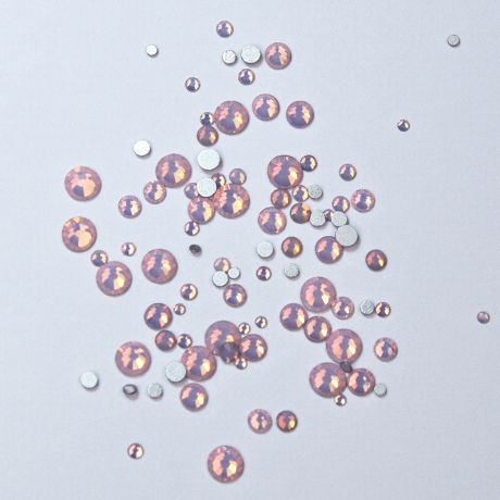 Mélange de diamants rose opale, taille 100 pièces