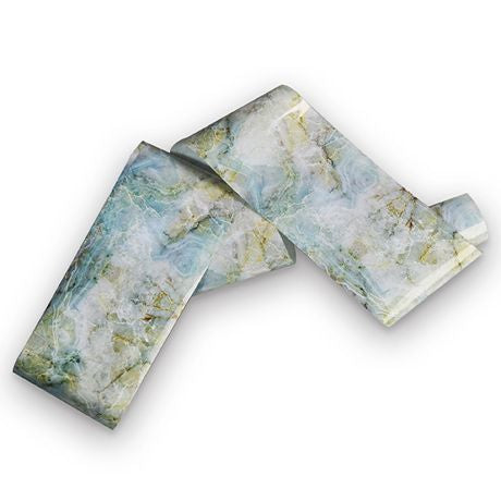 Feuille Marbre bleu 1m foil