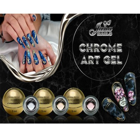 Chrome art gel Rose gold - 5g