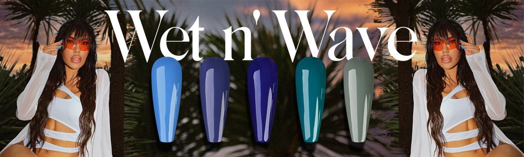 Wet N' Wave - Collection Ongles Vernis Gel du Bleu au vert Kaki - Jana Nails France