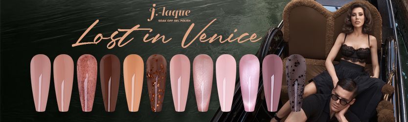 Lost in Venice - Collection vernis beige rosé et cat eye soft - Jana Nails France