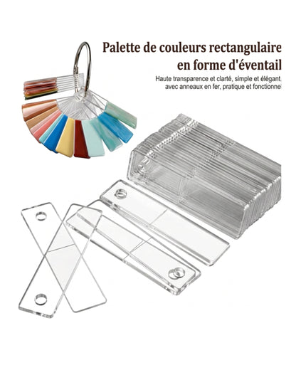 Nuancier avec 50 palettes rectangulaires