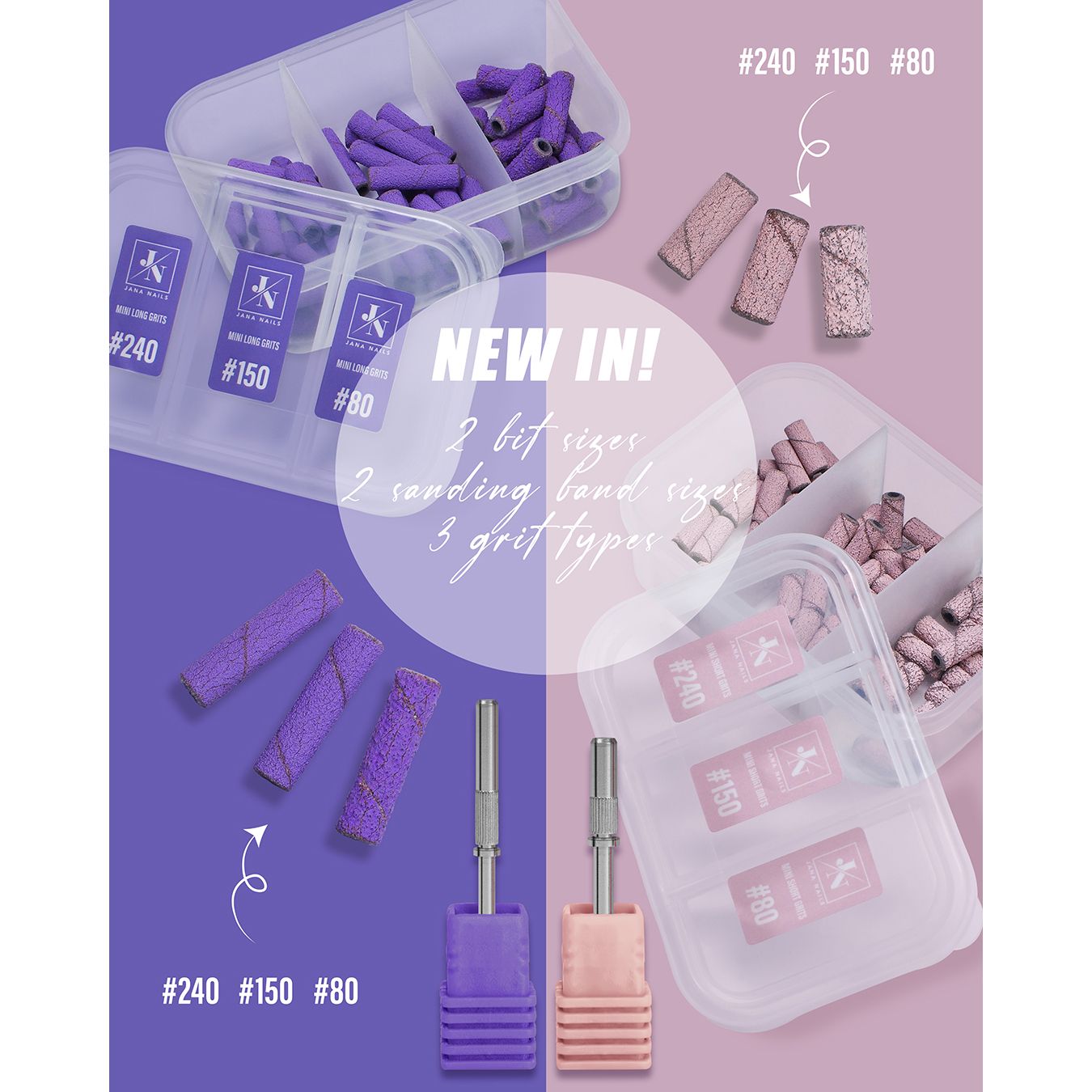 Mini Short Grits Box - Pink - 60 pcs