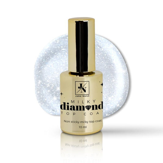 Milky diamond top coat - 10ml