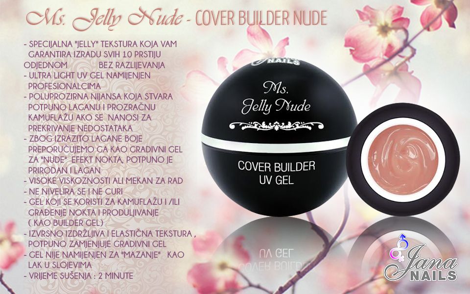 Ms. Jelly Nude cover builder gel - 100g