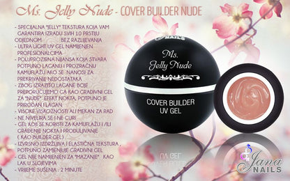 Ms. Jelly Nude cover builder gel - 50g