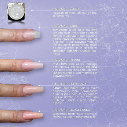 Hard One builder gel Dusky Pink - 15g