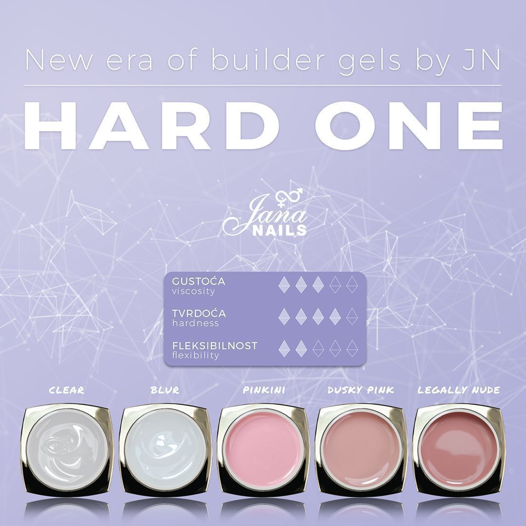 Hard One builder gel Dusky Pink - 100g