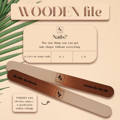 Lime wood file ombre #100/180