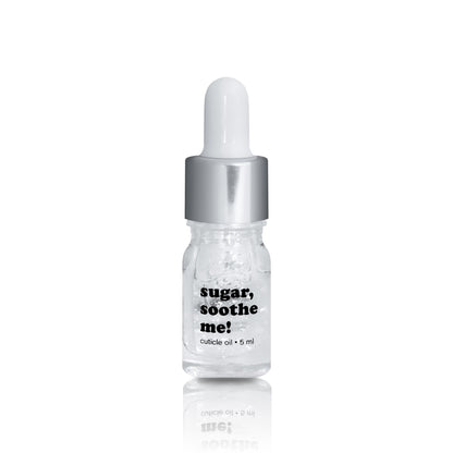 Sugar, soothe me!- mini huile pour cuticules argentée 5 ml