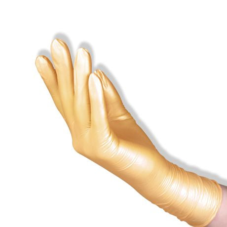 Gants en nitrile or perlé XS - 100 pièces/paquet