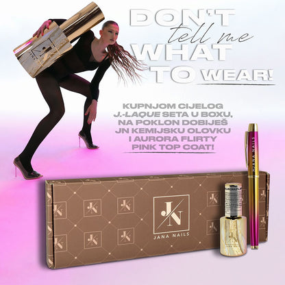 Aurora Flirty Pink top coat - 10ml