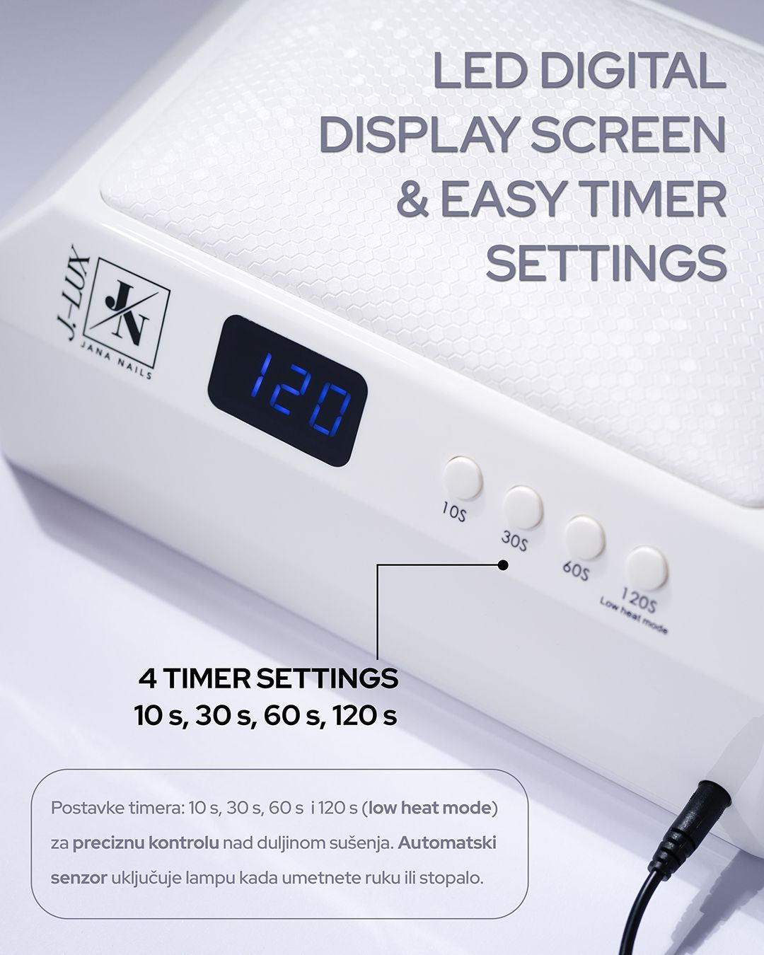 J.-LUX UV/LED lampe 72 W - 69 led pcs