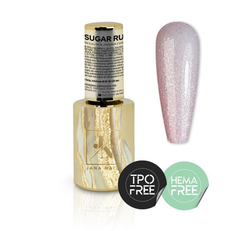 Sugar rush pinky shimmer top coat - 10ml