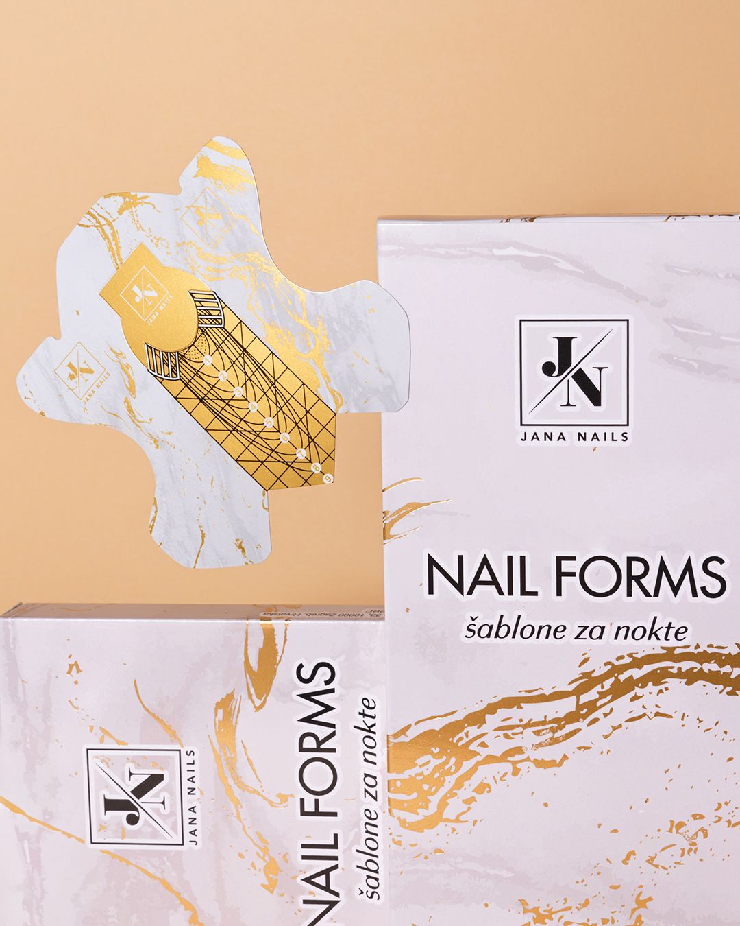 Chablons alu JN gold butterfly  - 100pcs