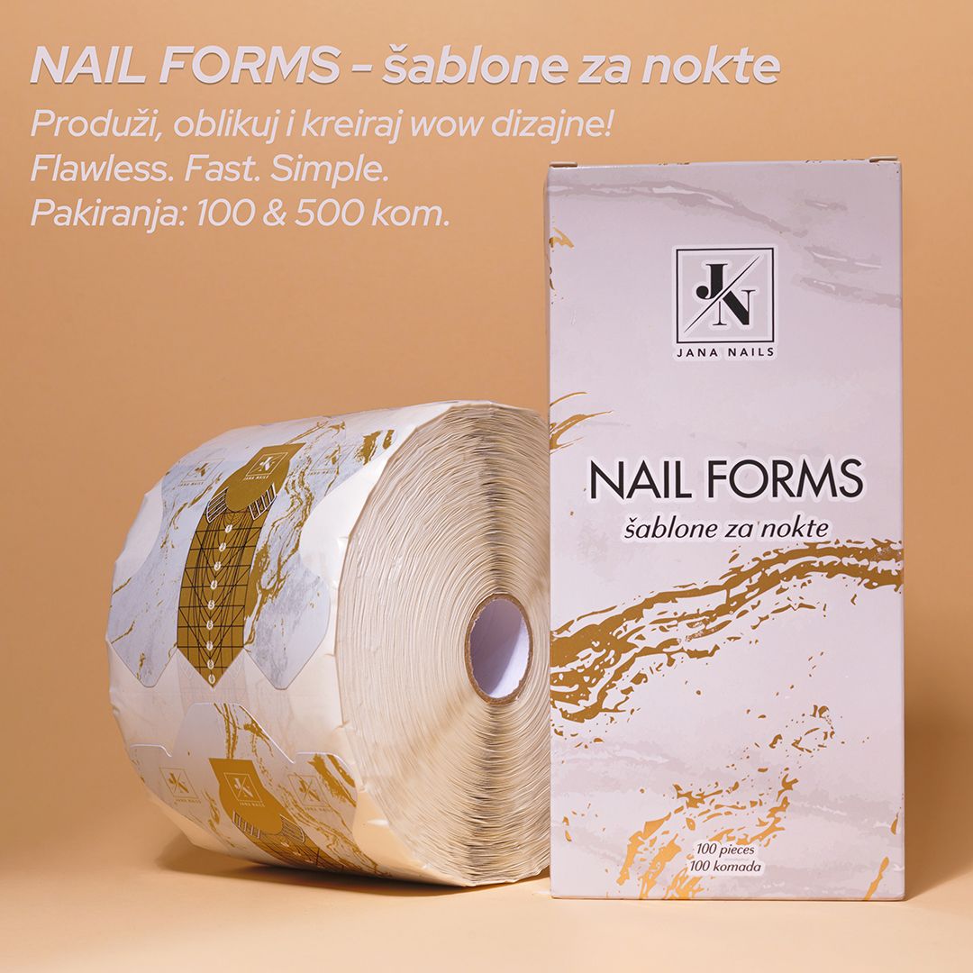 Chablons alu JN gold butterfly  - 100pcs