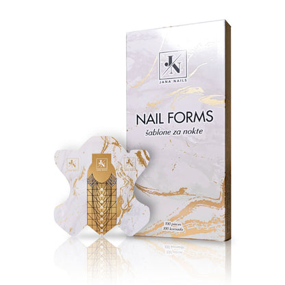 Chablons alu JN gold butterfly  - 100pcs