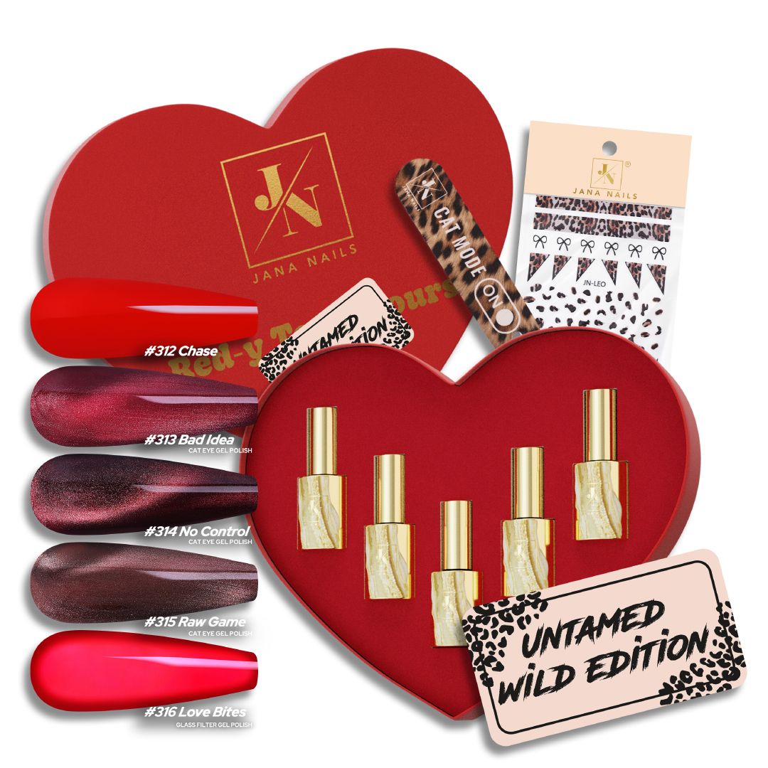 Coffret Édition UNTAMED WILD - 5 pièces (stickers léopard et mini-lime)