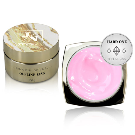 Hard One Builder Gel Offline Kiss 100g – Sans HEMA/TPO, Rose Bonbon | JANA NAILS