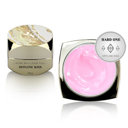 Hard One Builder Gel Offline Kiss 50g – Sans HEMA/TPO, Rose Bonbon | JANA NAILS