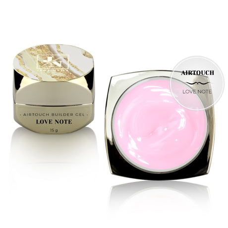 AirTouch builder gel Love Note 15g – pot rose laiteux pour ongles professionnels