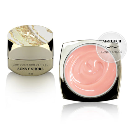 AirTouch Builder Gel Sunny Shore 15g – Sans HEMA, Nude Pêche Bonne Mine | JANA NAILS