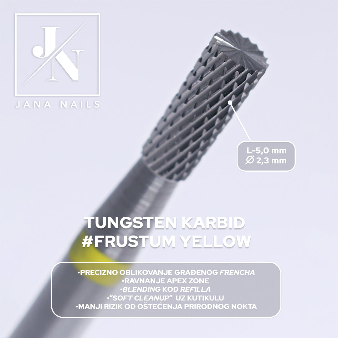 Embout Tungsten Karbid #Frustum Yellow