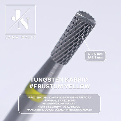 Embout Tungsten Karbid #Frustum Yellow